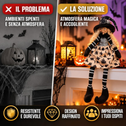 Strega Seduda con Luce - 60 Cm