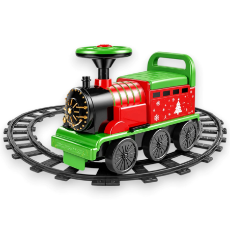 Trenino Calvalcabile con Luci e Suoni - 54x30x50 Cm - Con Binari 220 C