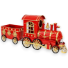 Trenino in Metallo - Rosso - 80x20x33 Cm