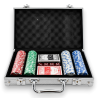 Valigetta Poker - Carte e Dadi - 200 Fiches 