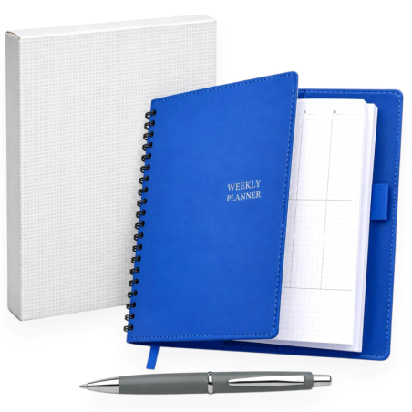 Agenda Settimanale Perpetua 2026 2027 con Penna e Astuccio – Planner N