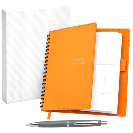 Agenda Settimanale 2026 2027  Perpetua con Penna e Astuccio – Planner 