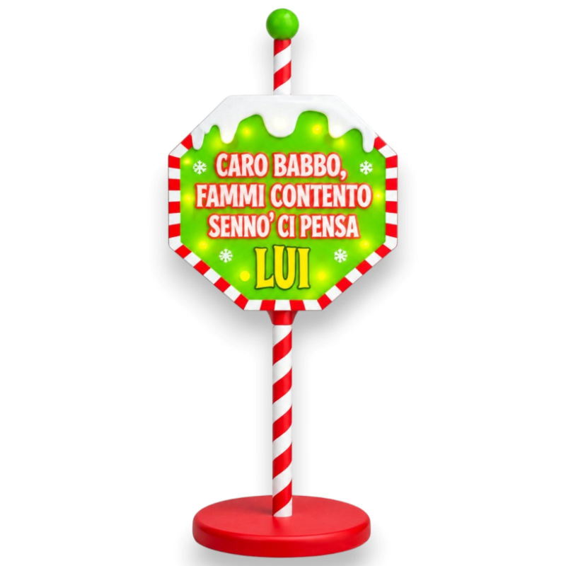 Insegna Luminosa - Grinch - 25x70 Cm
