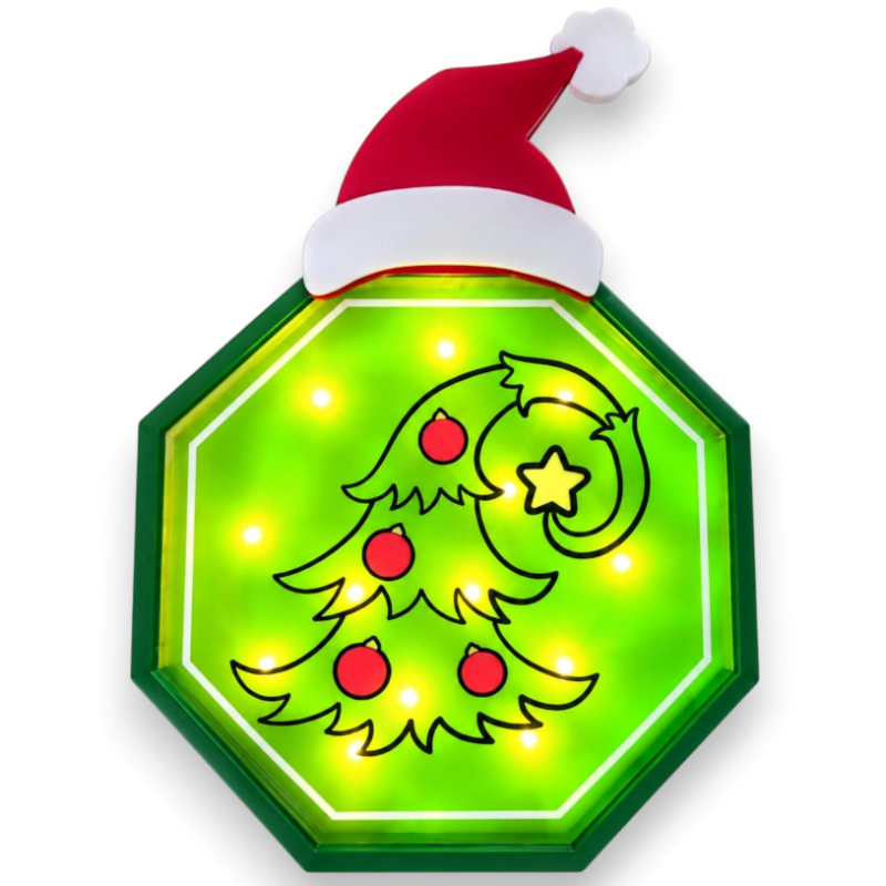 Insegna Luminosa - Grinch - 37x54 Cm