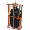 Appendino Scheletro Imprigionato Halloween - Luci e Suoni - 35 Cm