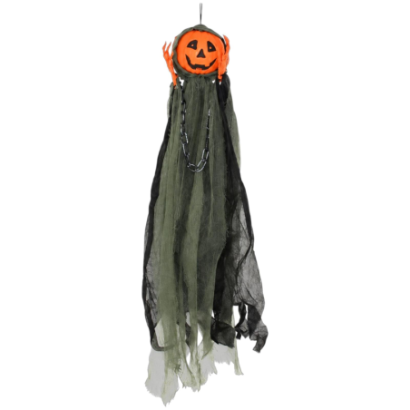 Zucca Fantasma con Luci  - 80 Cm
