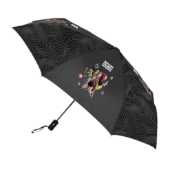 K Pop Demon Hunters - Ombrello Nero con Aste Metalliche - 33-62 cm