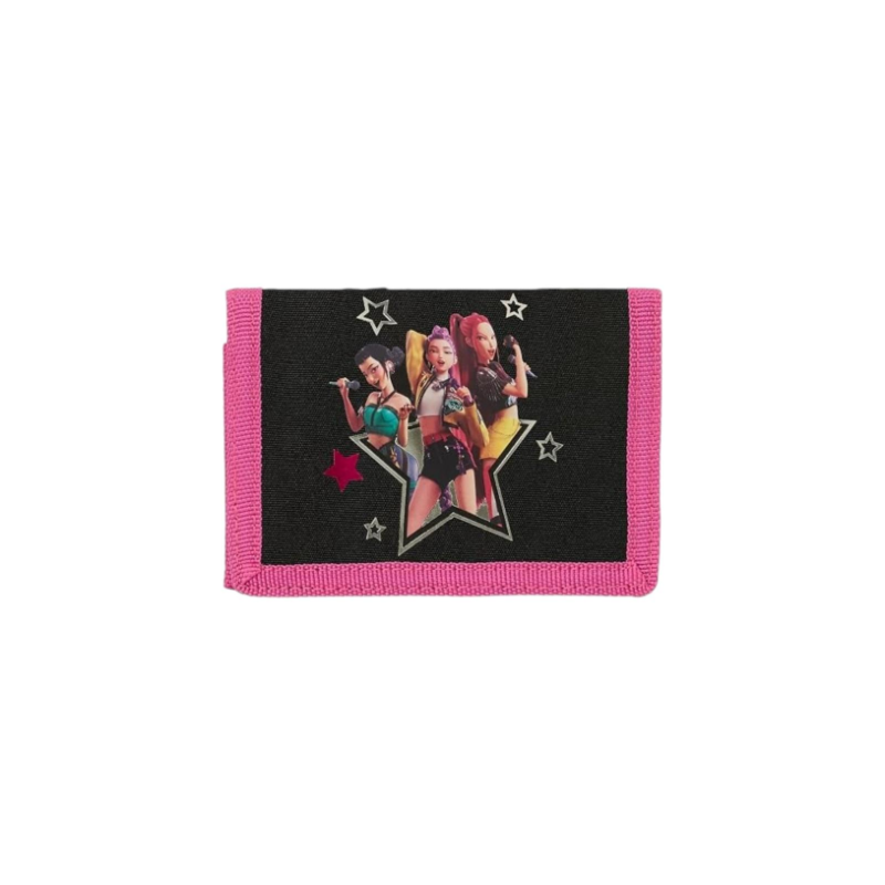 K - Pop Demon Hunters - Portafoglio Nero - 12.5x9.5 cm