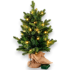 Albero Base Juta con Luci Led - 60 Cm