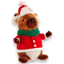 Capibara Natalizio Peluche - 40 Cm