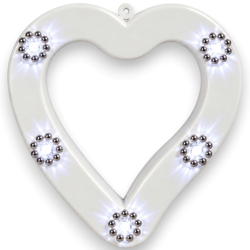 Cuore Luminoso LED per Lapide KORAT Bianco – Decorazione Commemorativa