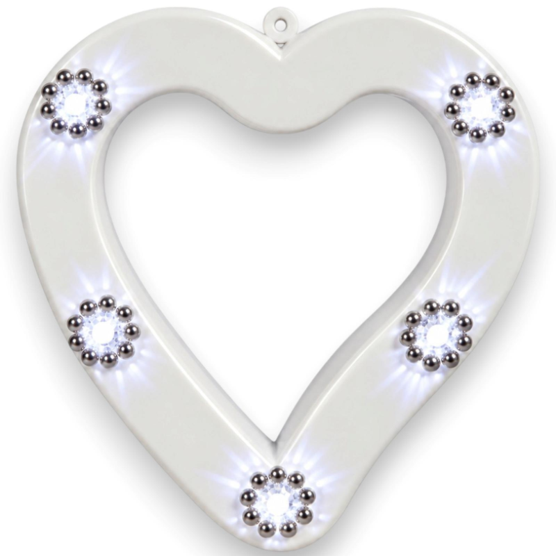 Cuore Luminoso LED per Lapide KORAT Bianco – Decorazione Commemorativa