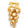 Grappolo 25 Palline Natale - 40 Cm - Oro 