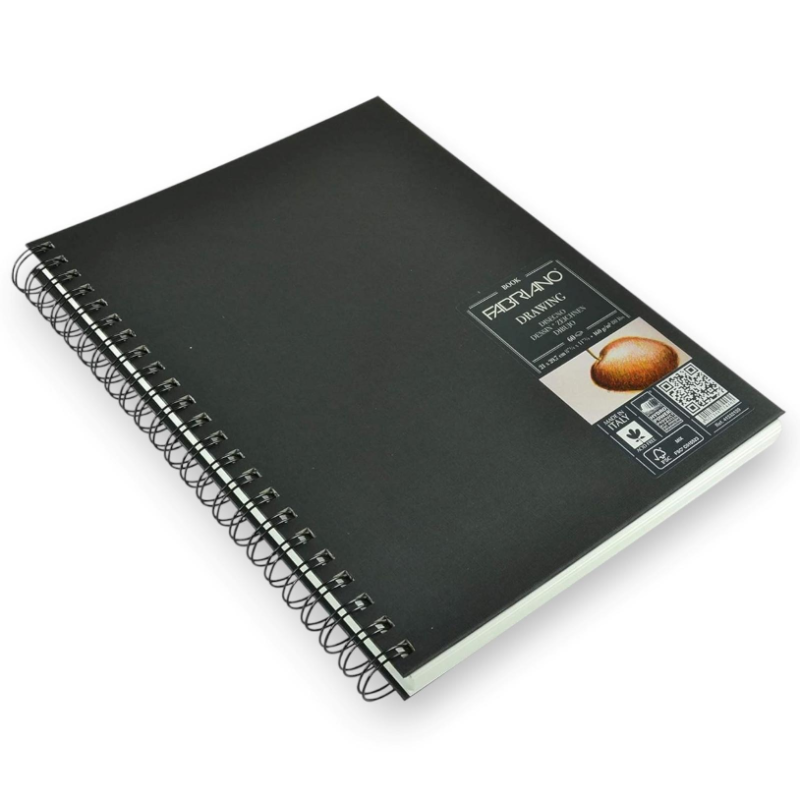 Fabriano - Blocco Drawing Book Spiralato - A4 - 160 GR - 60 FF - Grana