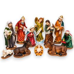 Set Natività Lusso 11 Pezzi - 9 cm
