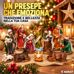 Set Natività Lusso 11 Pezzi - 9 cm