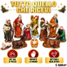 Set Natività Lusso 11 Pezzi - 9 cm