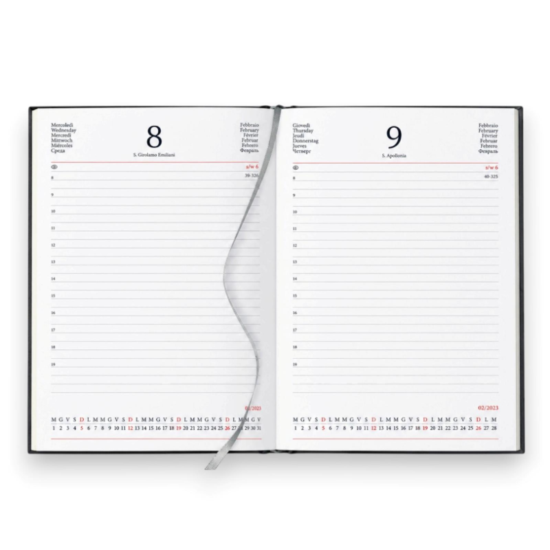 Agenda Giornaliera 2027 KORAT – Interno 17 × 24 cm - Sabato e Domenica