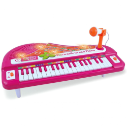 Bontempi - MiniMelody Piano Elettrico da Tavolo - Rosa - 44.5x25x23 cm