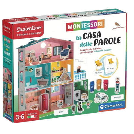 Clementoni Sapientino Montessori - La Casetta i - 25x29x6 cm