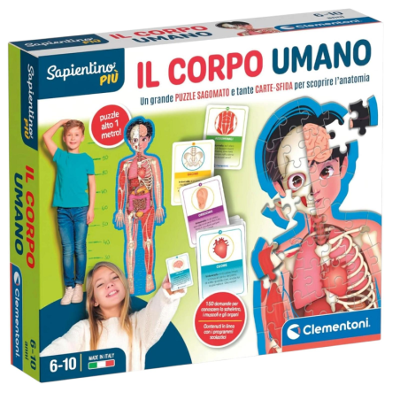 Clementoni Sapientino Più - Il Corpo Umano - 6 -10 Anni - 25x29x6 cm