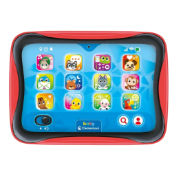 Clementoni Baby- - Tablet Numeri Lettere Animali e Colori- 21x25x5 cm