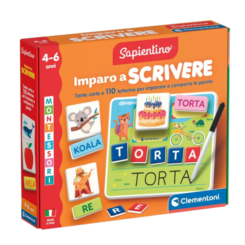 Clementoni Sapientino Montessori - Imparo a Scrivere - 25x29x6 cm