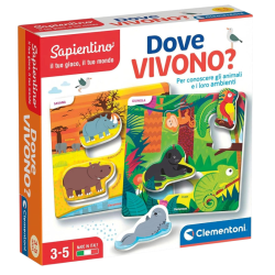 Clementoni Sapientino - Dove Vivono? - 18x25x4 cm