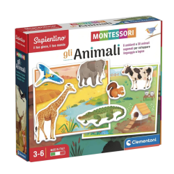 Clementoni Sapientino Montessori - Gli Animali - 25x29x6 cm