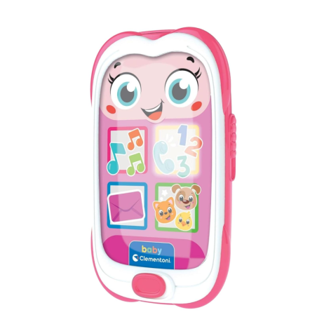 Clementoni Baby - Sonaglino Elettronico Telefono Rosa - 3/36 Mesi - 15