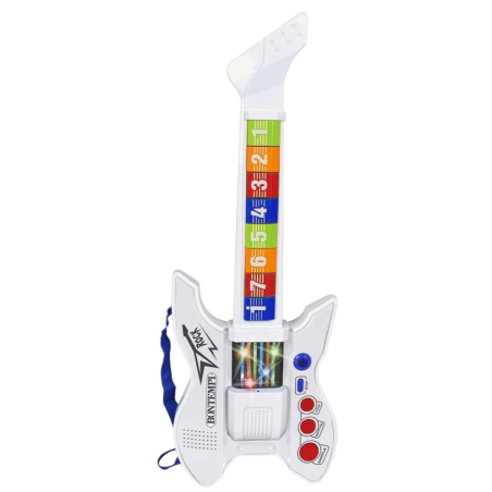 Bontempi - InfraGroove - Chitarra Rock ad infrarossi - Bianca - 58 cm
