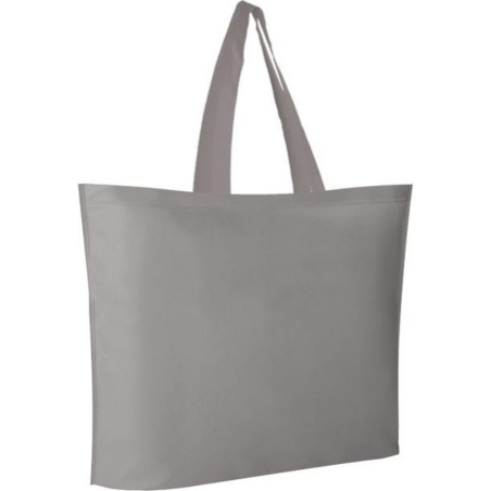 10 BORSE SHOPPERS IN TNT 50x40 cm con soffietto 12cm BUSTA SPESA 80 g/