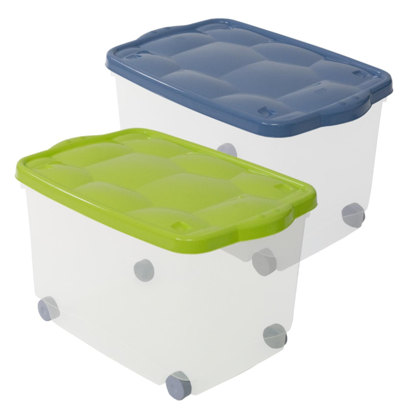 Belli e Forti Contenitori storage bo tatarugo, verde, 55 lt, 60x46x36 