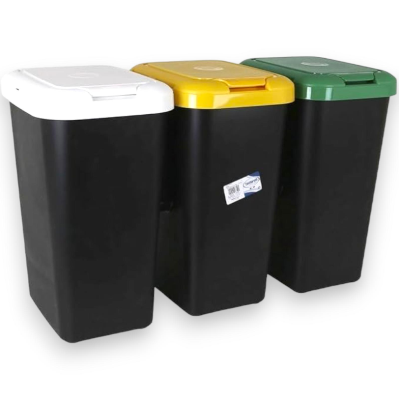 SET 3 PATTUMIERE PER RACCOLTA DIFFERENZIATA 75L - 8104738AX5