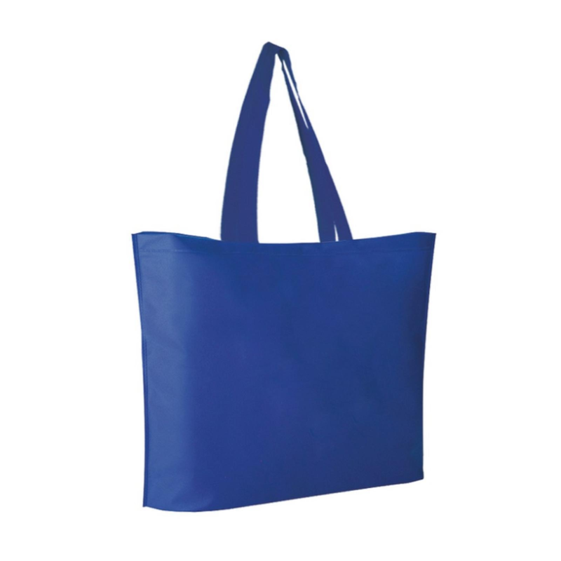 10 BORSE SHOPPERS IN TNT 50x40 cm con soffietto 12cm BUSTA SPESA 80 g/