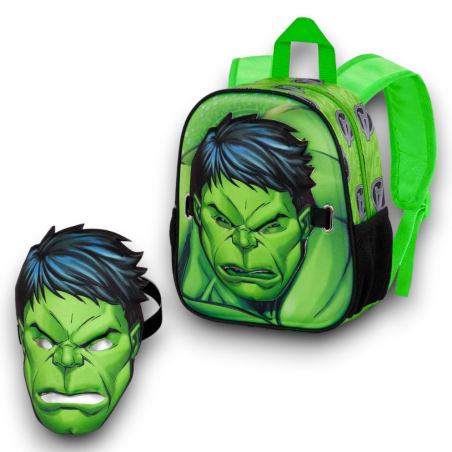 Hulk - Zaino Asilo con Maschera - Verde 