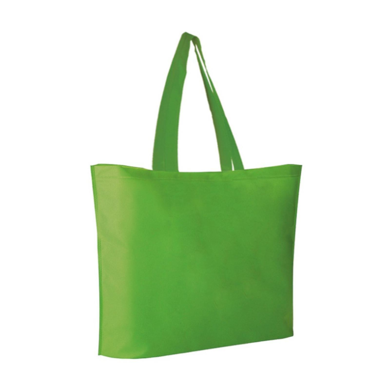 50 BORSE SHOPPERS IN TNT 50x40 cm con soffietto 12cm BUSTA SPESA 80 g/