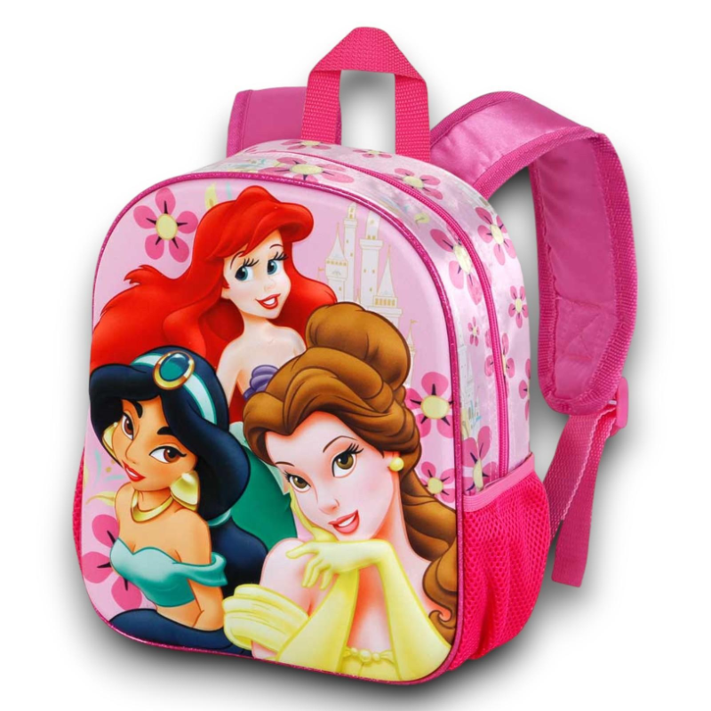 Principesse Disney - Zaino Asilo 3D - Rosa