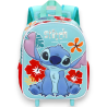 Disney Lilo e Stitch Tropic Zaino 3D con Ruote Piccolo, Blu, 26 x 34 c