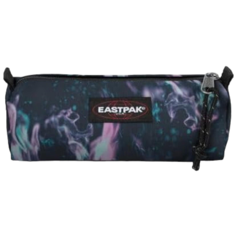 Eastpak - Astuccio Portapenne Benchmark Single - Blu con Fiamme Viola 