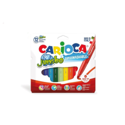 Carioca colori Jumbo pennarelli punta maxi superlavabili scatola 12 pz