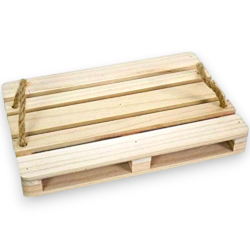 Pedana in Legno 45x30 cm Mini Pallet Presentazione aperitivo Tagliere 