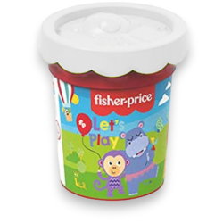 Barattolo di plastilina singolo 110 g bianco Fisher Price 