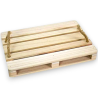  PEDANA in Legno con Manici Corda 30x40 CM Mini Pallet Presentazione A