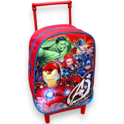 Zaino Asilo Trolley Avengers MARVEL 28x22x10 cm Rosso Blu