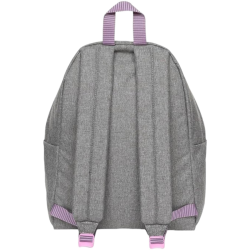 Eastpak - Zaino Padded Pak'r - Grigio con Dettagli Rosa Kontrast Strip