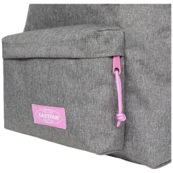 Eastpak - Zaino Padded Pak'r - Grigio con Dettagli Rosa Kontrast Strip