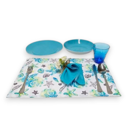 	Set 16 Pezzi Tovagliette Americane, Tovagliette Colazione Set Per 4 P