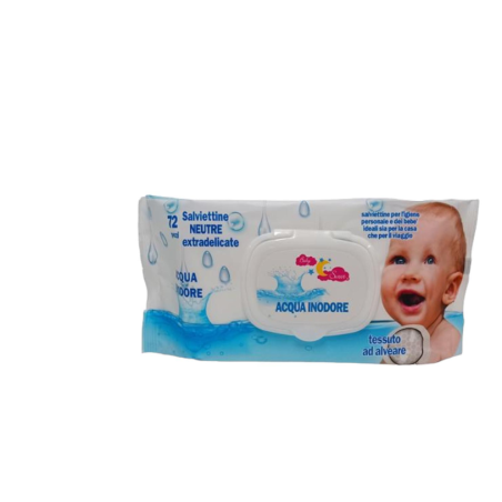 Salviette Detergenti per Bambini e Neonati Profumazione Delicata acqua