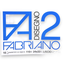 Album da Disegno Fabriano - F2 - 24x33 cm - 10 FF - 110 gr - Liscio fo